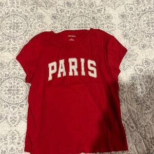 Wild Fable Red 'Paris' Short Sleeve Tee